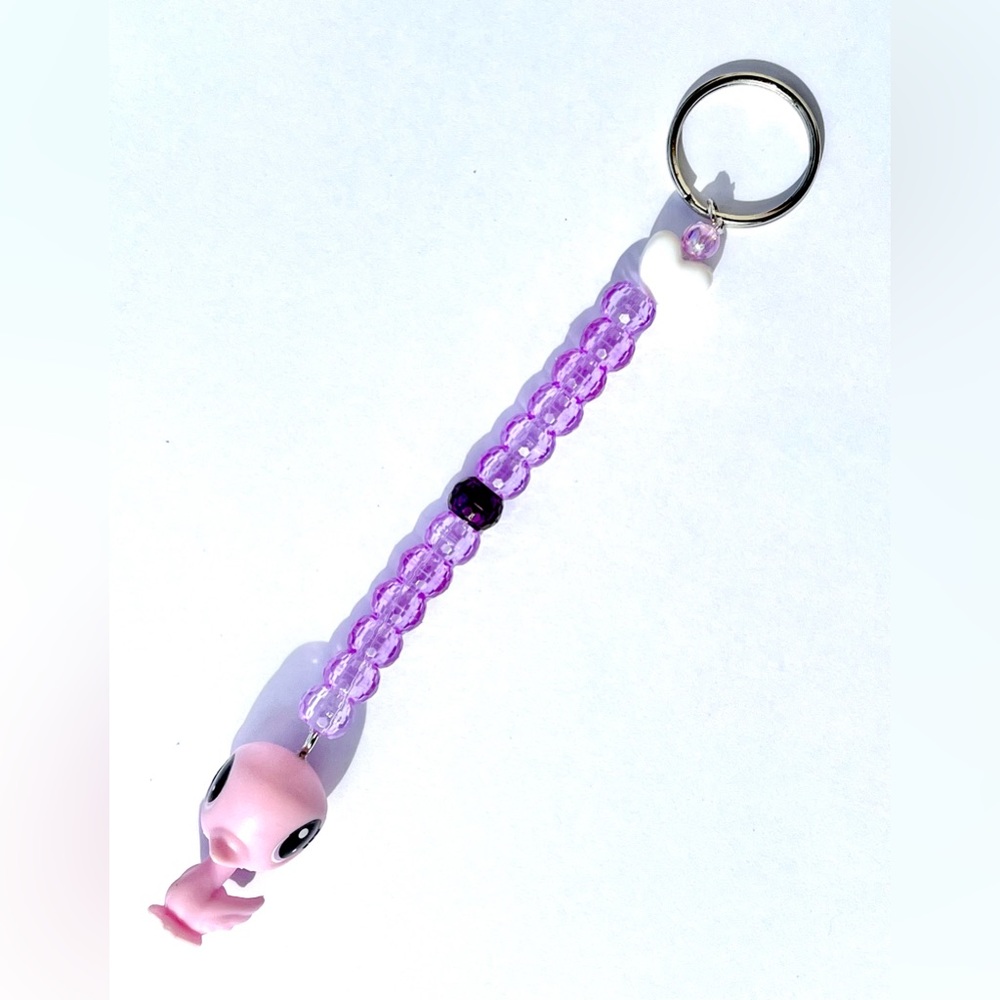 Toycore Kandi Keychain - Light Purple & Purple